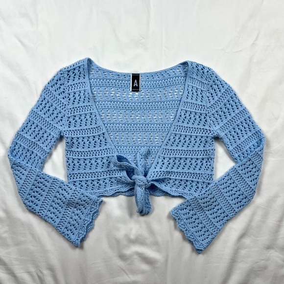 Vintage 90’s Knit Cropped Cardigan - Picture 2 of 8
